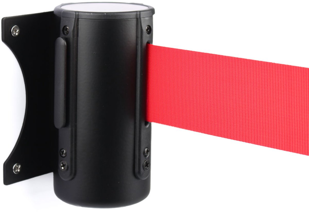   | Wandcassette met Trekband | Zwart - Rood